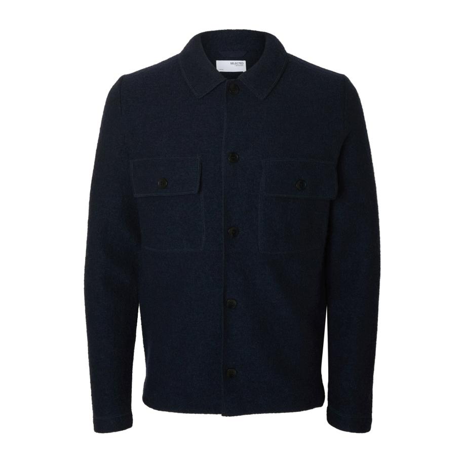 Selected SELECTED Gebreid vest SLHNEALY nachtblauw -