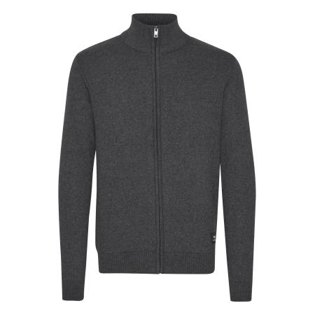 Solid !Solid Gebreid vest Kayne zilvergrijs / zwart / wit