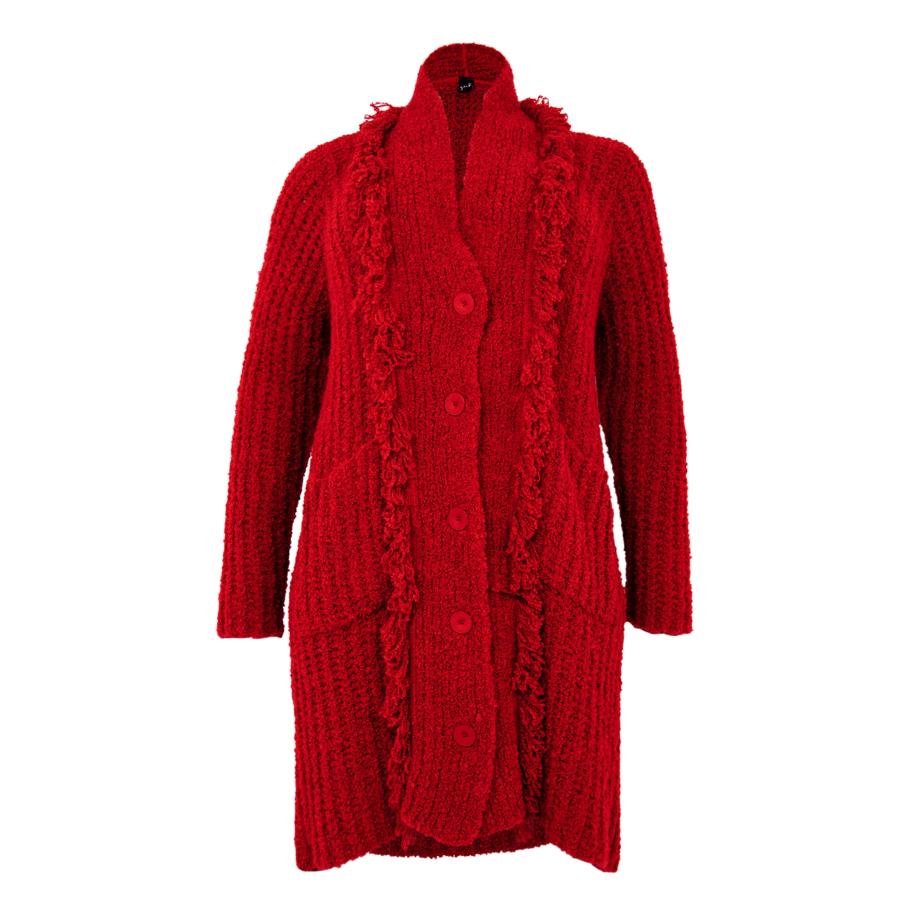 Yoek YOEK Gebreid vest rood -