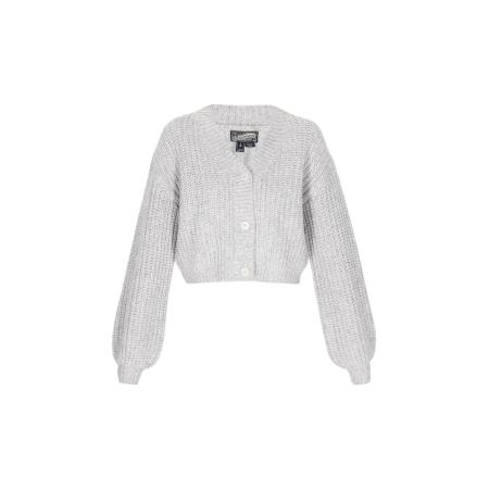 DreiMaster DreiMaster Vintage Gebreid vest lichtgrijs