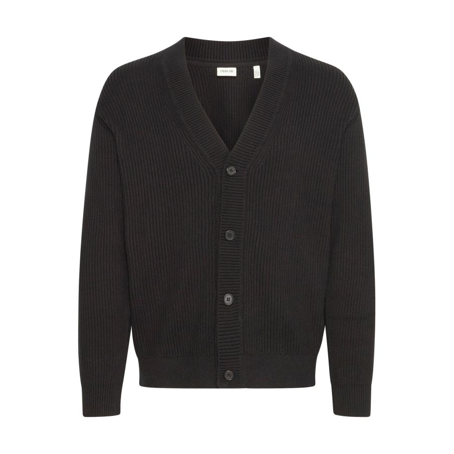 Solid !Solid Gebreid vest zwart -