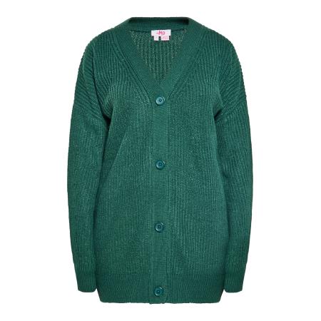 MYMO MYMO Gebreid vest donkergroen