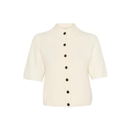 Gestuz Gestuz Gebreid vest AlphaGZ crème