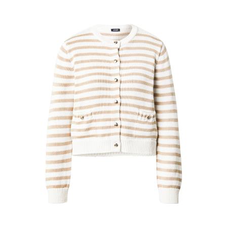 JOOP! JOOP! Gebreid vest Kola lichtbruin / wit