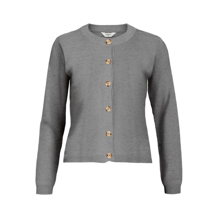 Object OBJECT Gebreid vest ESTER grijs gemêleerd -