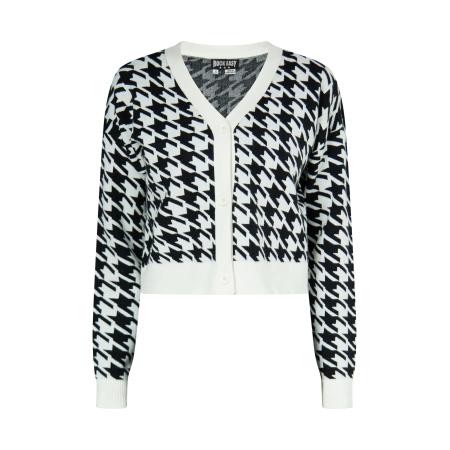 ROCKEASY ROCKEASY Gebreid vest zwart / wit