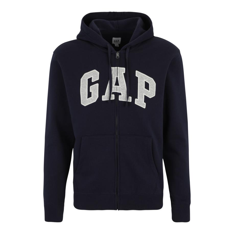 GAP GAP Sweatvest navy / grijs gemêleerd / wit -