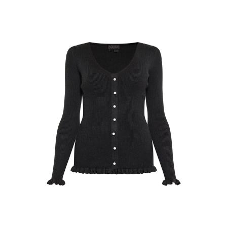 NAEMI NAEMI Gebreid vest zwart