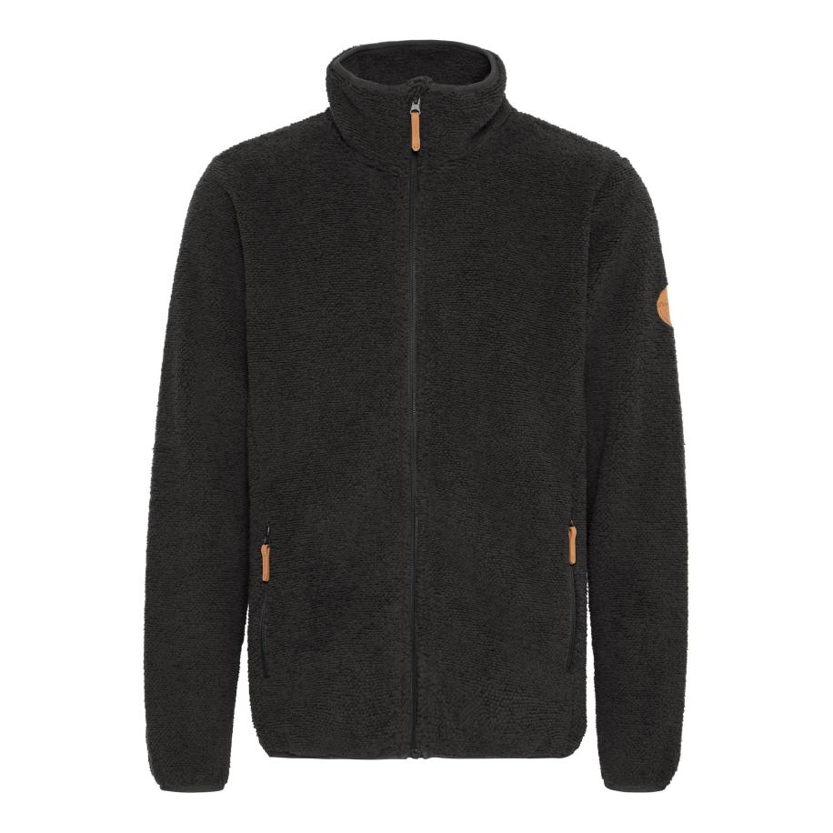 North Bend North Bend Fleece jas Steve oranje / zwart gemêleerd -