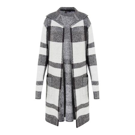 MYMO myMo ROCKS Gebreid vest grijs / antraciet / wit