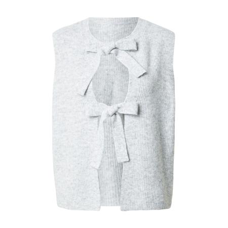 Pieces PIECES Gebreide bodywarmer lichtgrijs