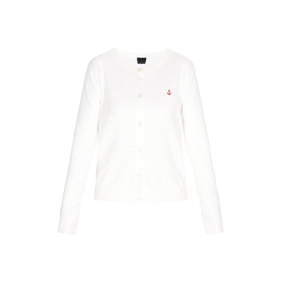 DreiMaster DreiMaster Klassik Gebreid vest rood / wit -