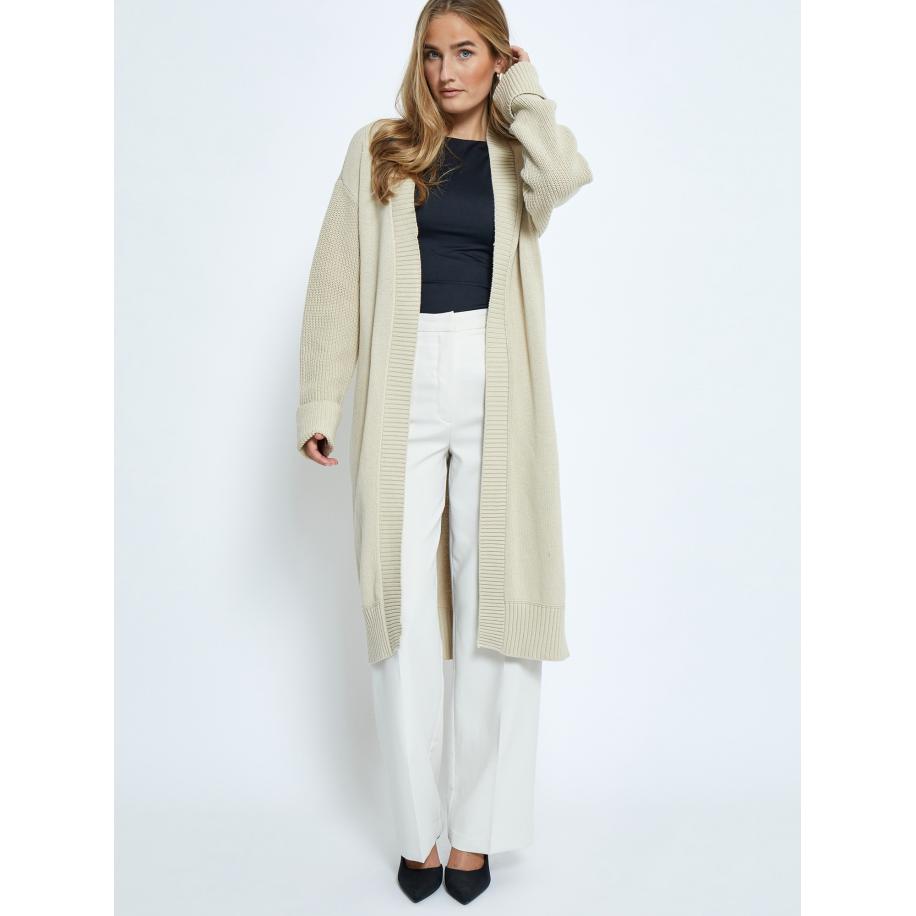 Desires DESIRES Gebreid vest Kela beige -