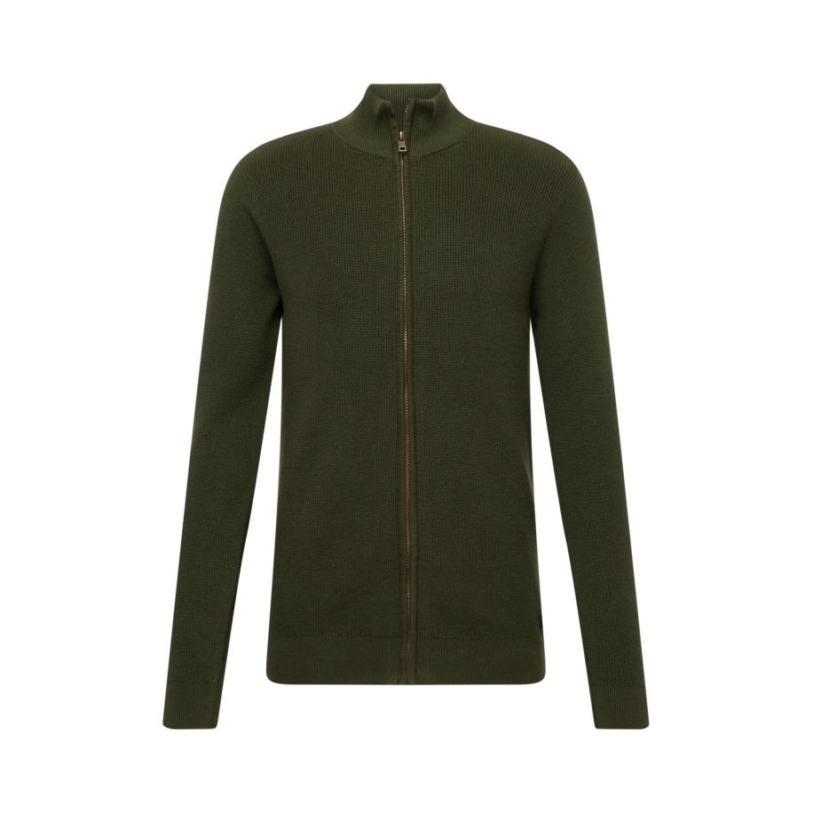 Blend BLEND Gebreid vest Codford donkergroen -