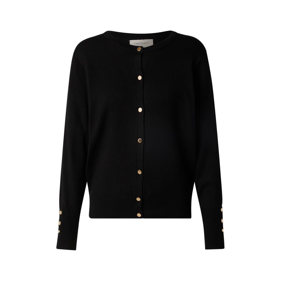 Freequent Gebreid vest KATIE zwart Zwart