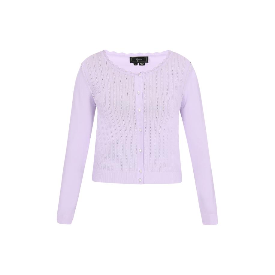 Faina faina Gebreid vest lavendel -