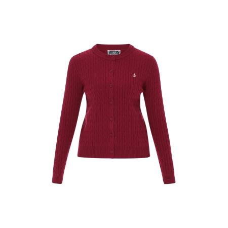 DreiMaster DreiMaster Maritim Gebreid vest wijnrood