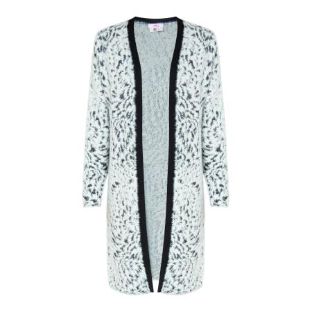 MYMO MYMO Gebreid vest hemelsblauw / zwart / wit