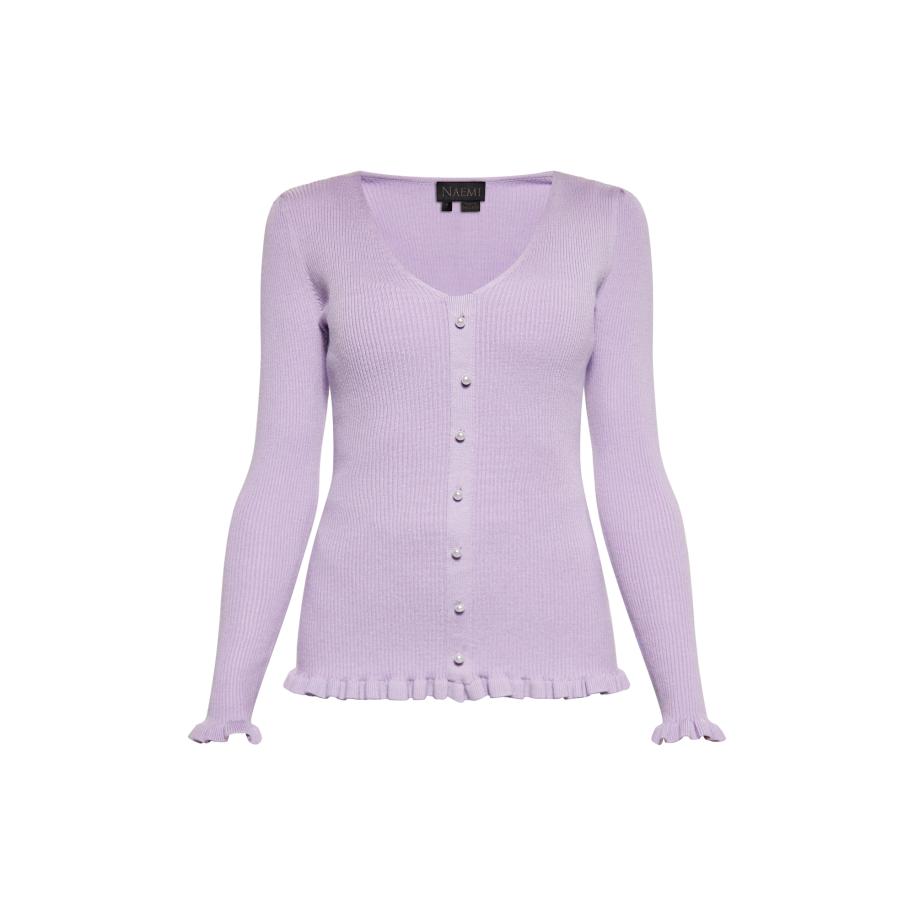 NAEMI NAEMI Gebreid vest lavendel -