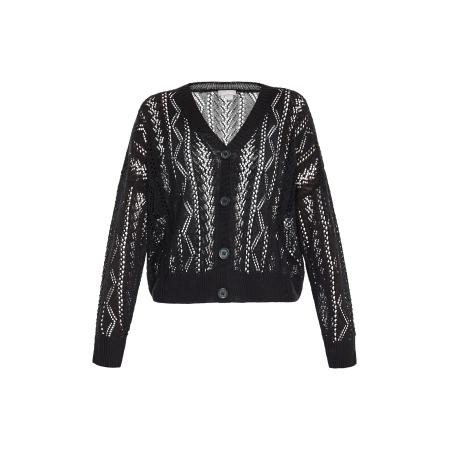 Usha Usha Gebreid vest zwart