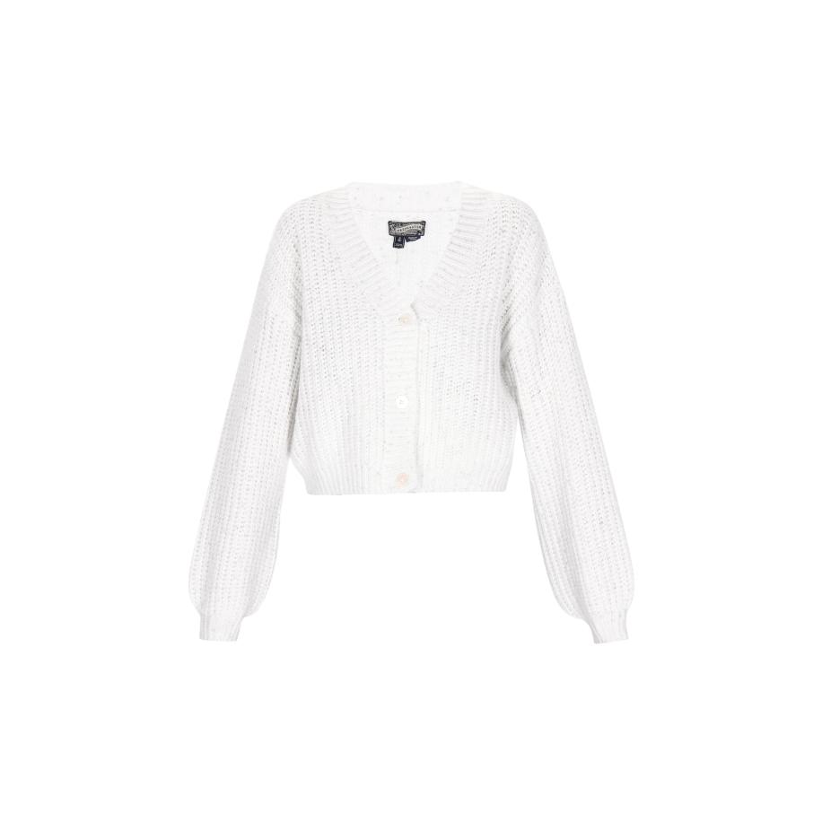 DreiMaster DreiMaster Vintage Gebreid vest offwhite -