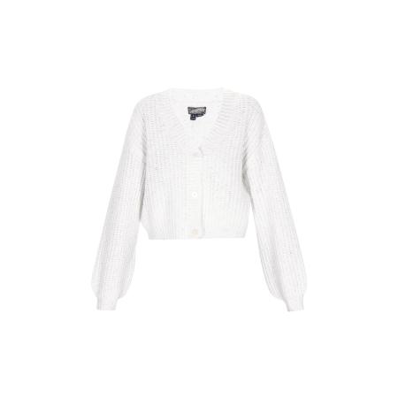 DreiMaster DreiMaster Vintage Gebreid vest offwhite