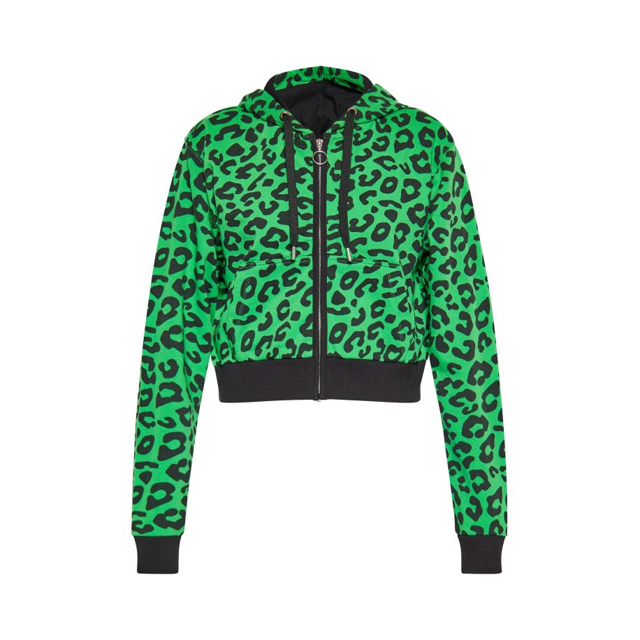 MYMO MYMO Sweatshirt groen / zwart -