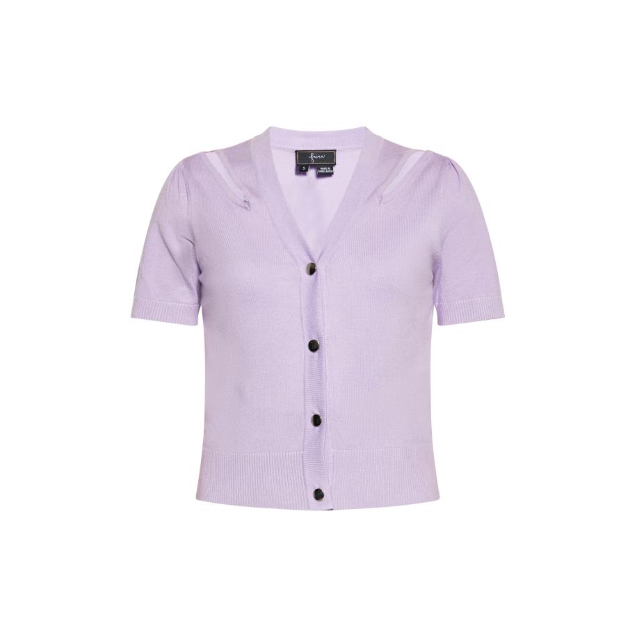 Faina faina Gebreid vest lavendel -