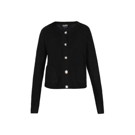 DreiMaster DreiMaster Vintage Gebreid vest zwart