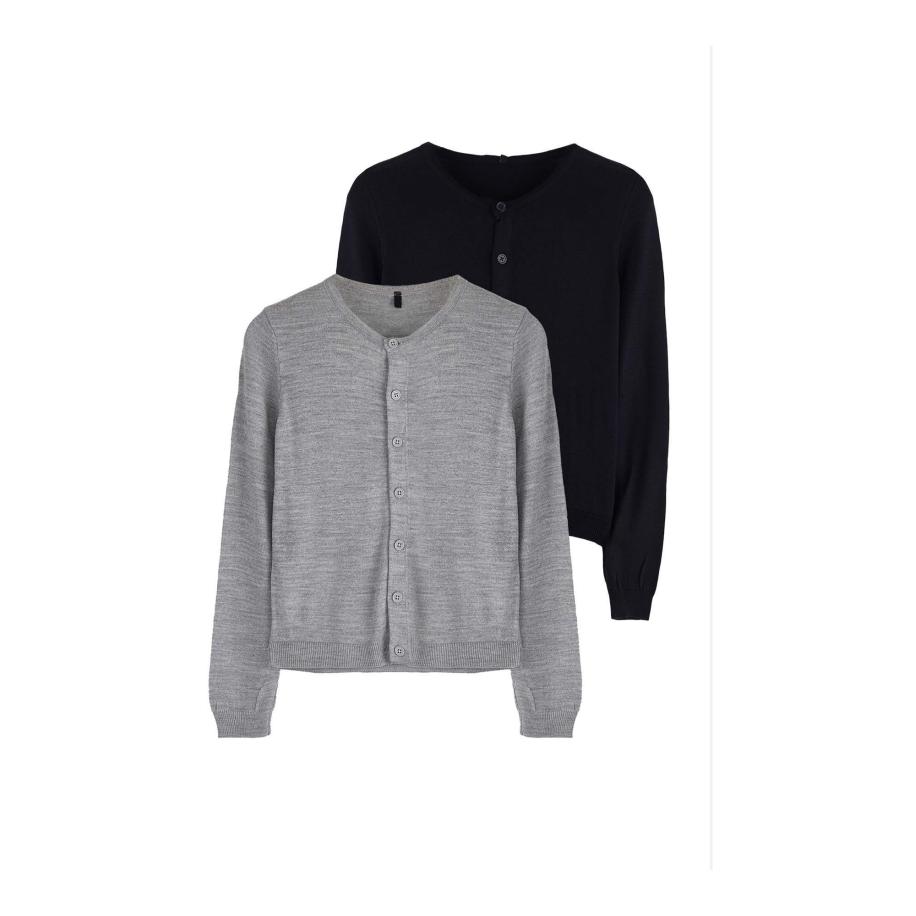 Trendyol Trendyol Gebreid vest marine / grijs gemêleerd -