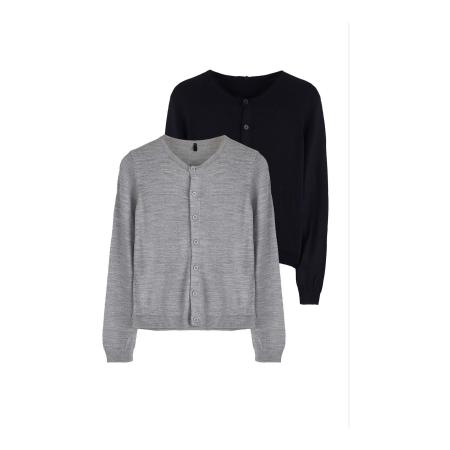 Trendyol Trendyol Gebreid vest marine / grijs gemêleerd