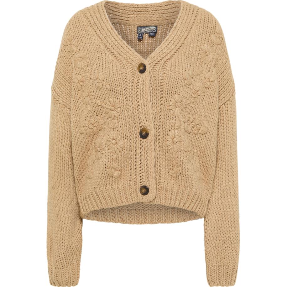 DreiMaster DreiMaster Vintage Gebreid vest Imane sand -