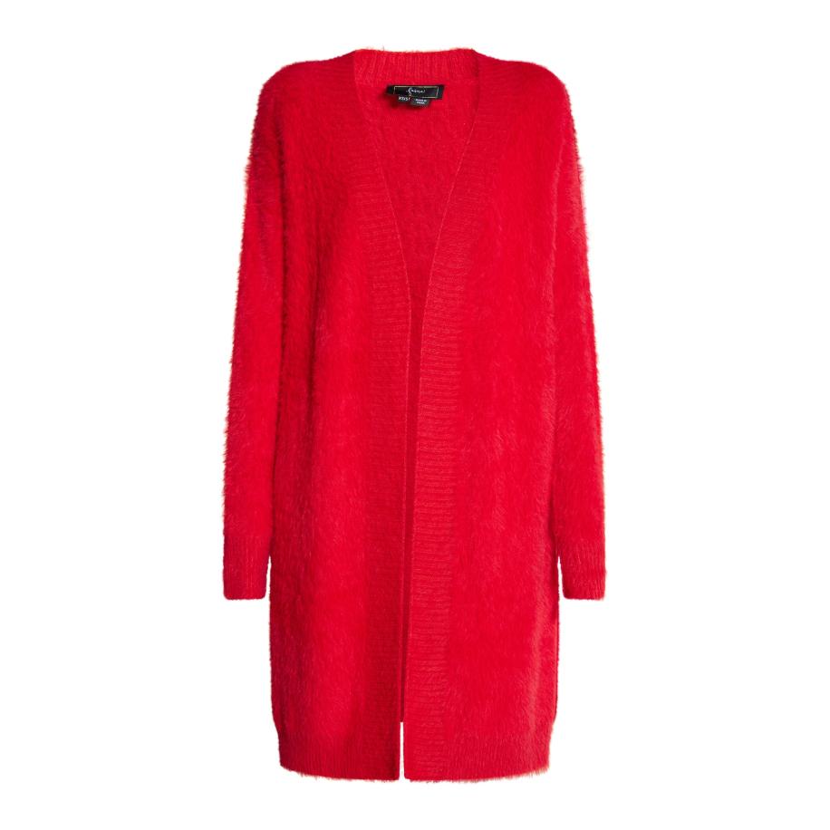 Faina faina Gebreid vest vuurrood -