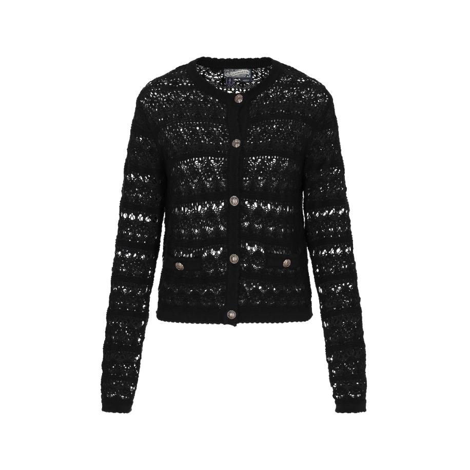 DreiMaster DreiMaster Vintage Gebreid vest Vintage zwart -