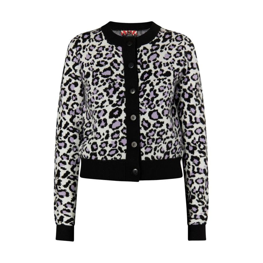 MYMO myMo ROCKS Gebreid vest Blonda sering / zwart / wit -