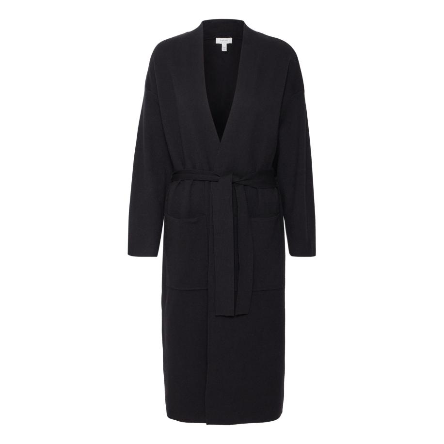 b.young b.young Gebreid vest Miran zwart -