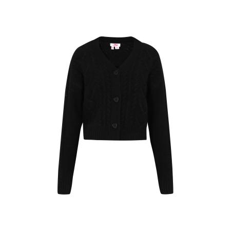 MYMO MYMO Gebreid vest zwart