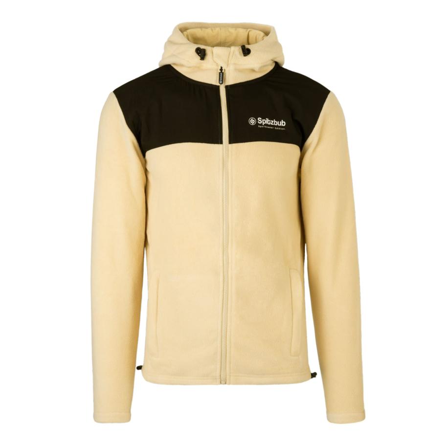SPITZBUB Fleece jas geel / zwart Geel