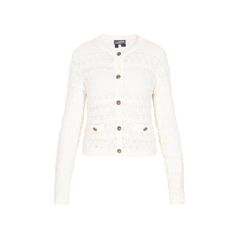 DreiMaster DreiMaster Vintage Gebreid vest Vintage wit -