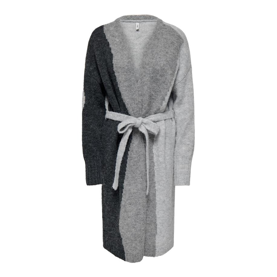 Only ONLY Oversized vest ONLGro lichtgrijs / grijs gemêleerd / zwart gemêleerd -