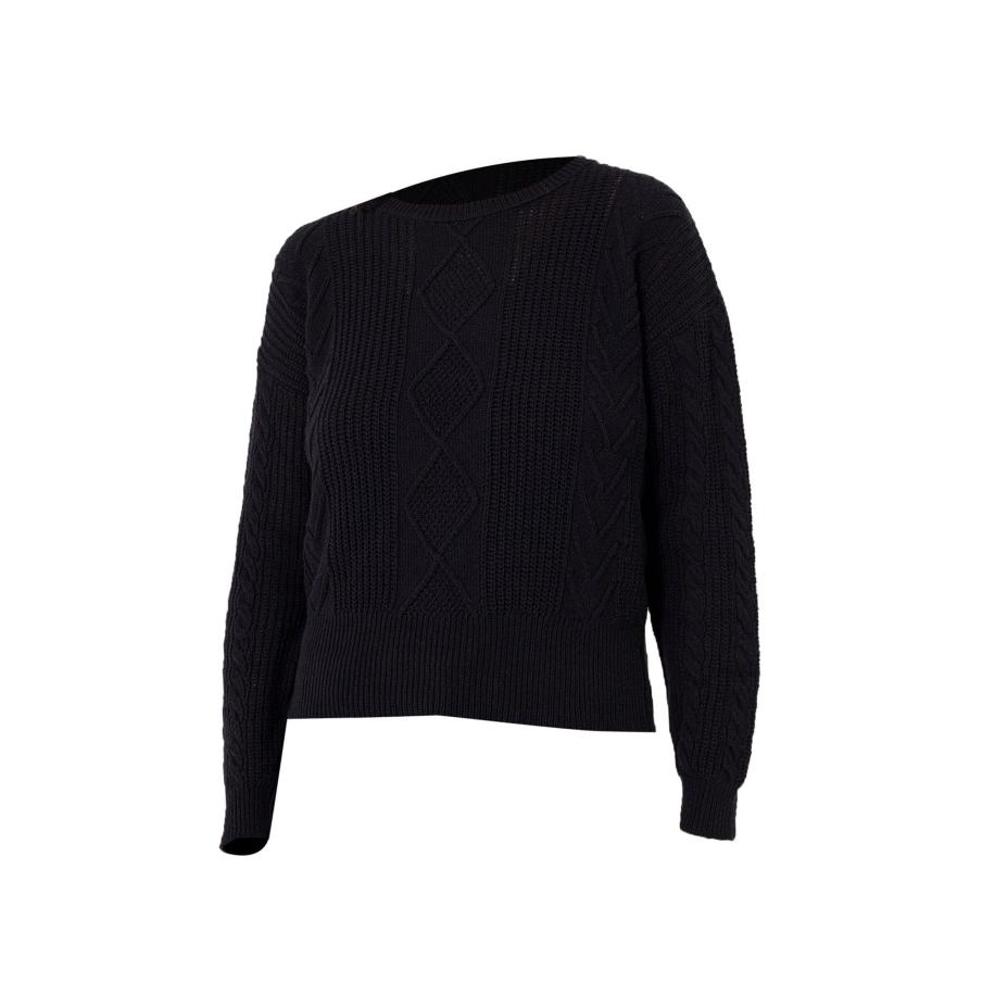 Dandalo Dandalo Gebreid vest zwart -