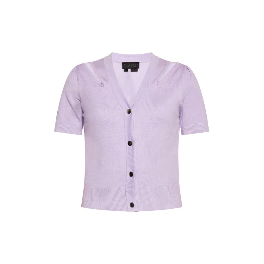 NAEMI NAEMI Gebreid vest lavendel -