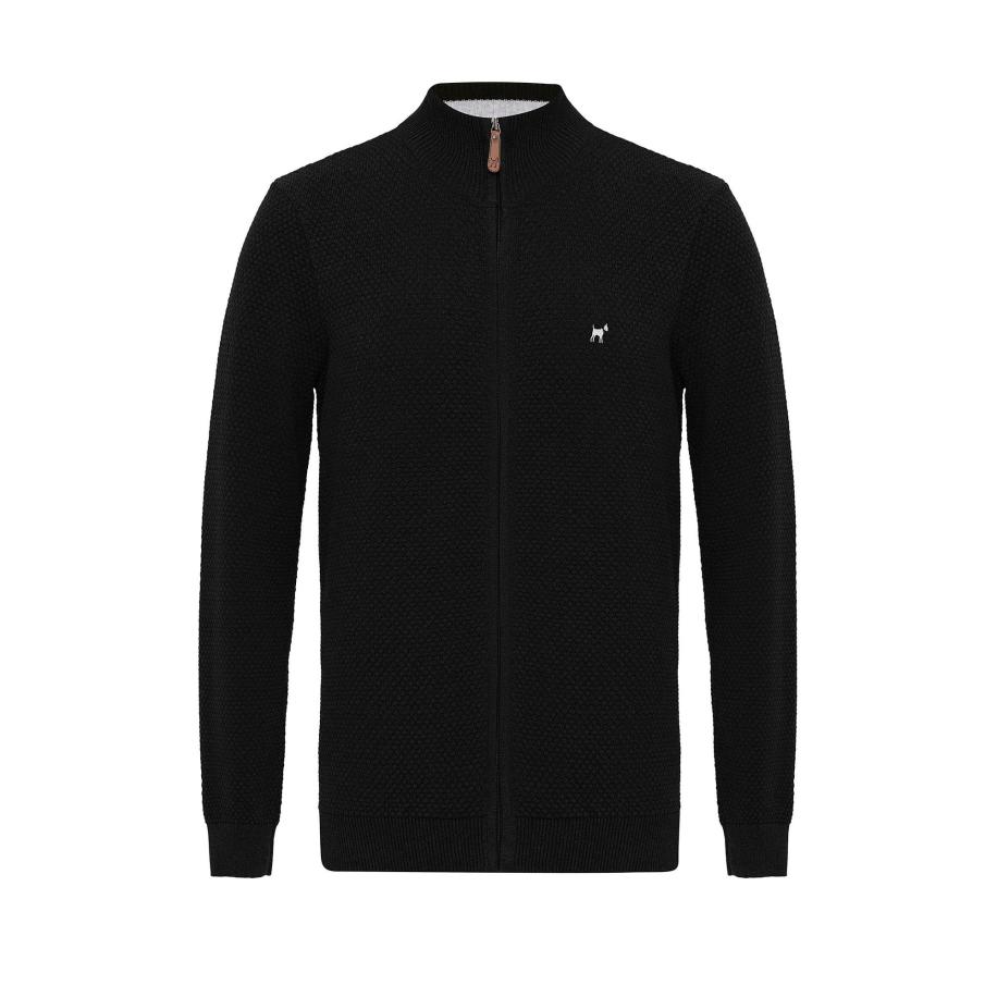 Williot Williot Gebreid vest grijs / zwart -