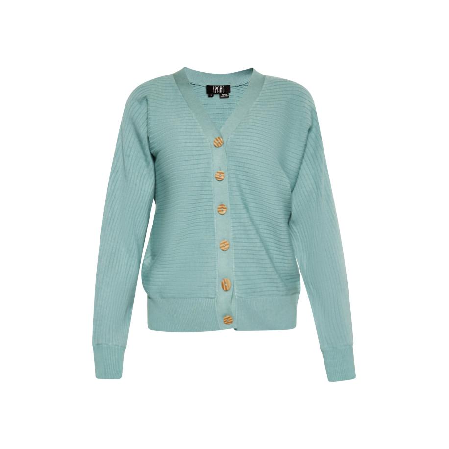 IPARO IPARO Gebreid vest pastelblauw -
