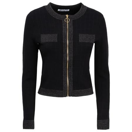 Influencer Influencer Gebreid vest zwart