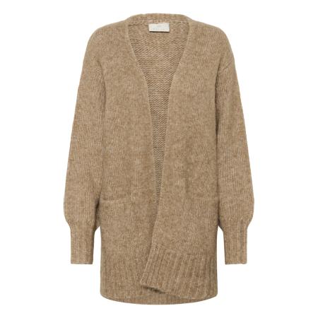 Kaffe Kaffe Gebreid vest KATrina lichtbruin