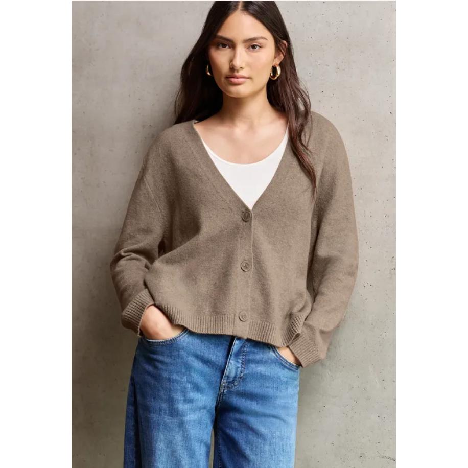 Street One Cosy Basis Vest Bruin