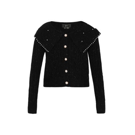 Faina faina Gebreid vest zwart