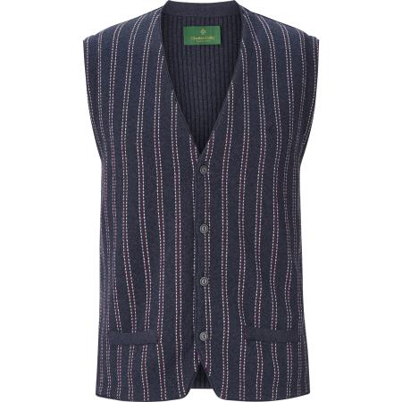 Charles Colby Gebreid vest donkerblauw, Motief