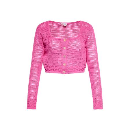 IZIA IZIA Gebreid vest pink